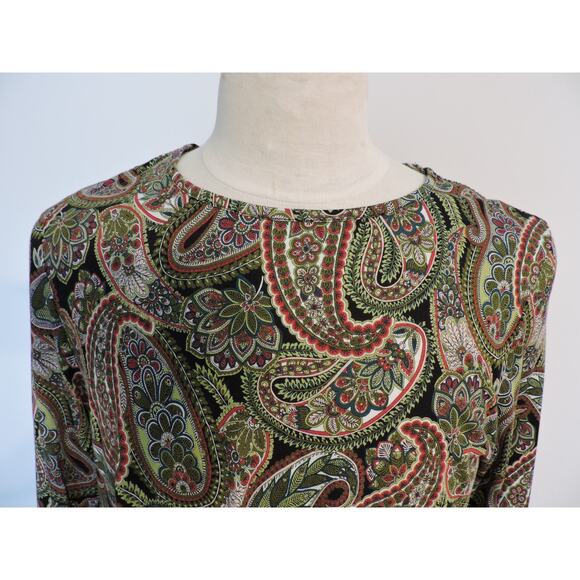 J. Jill Long Sleeve Paisley Top - Picture 2 of 6